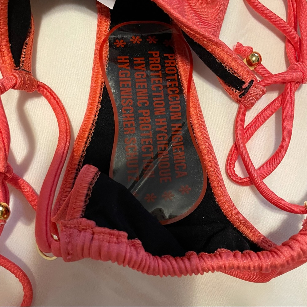 ❌SOLD❌VANILLA SWIM- Milo Top and Hera Bottom in Daiquiri / Coral - Picture 6 of 6